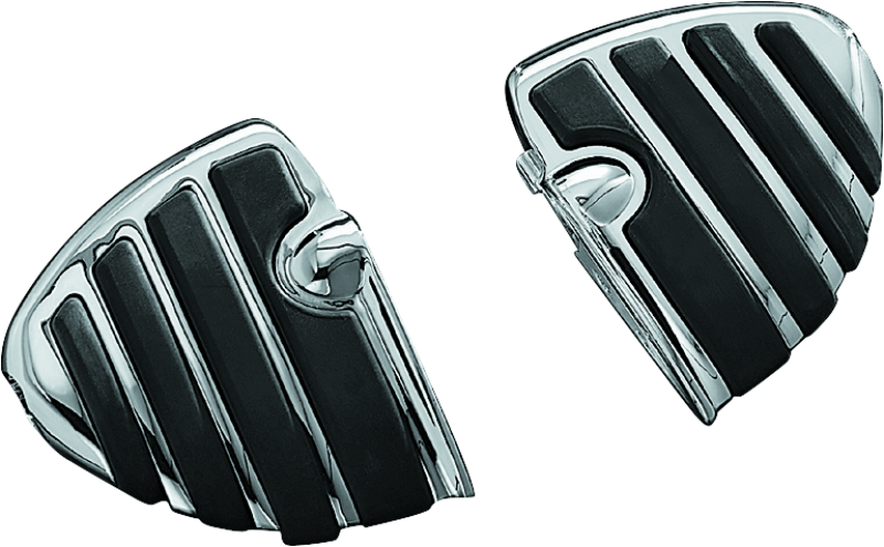 Kuryakyn Motorcycle Foot Control Component: Iso Wing Mini Board Floorboards Without Adapters, Chrome, 1 Pair 4452
