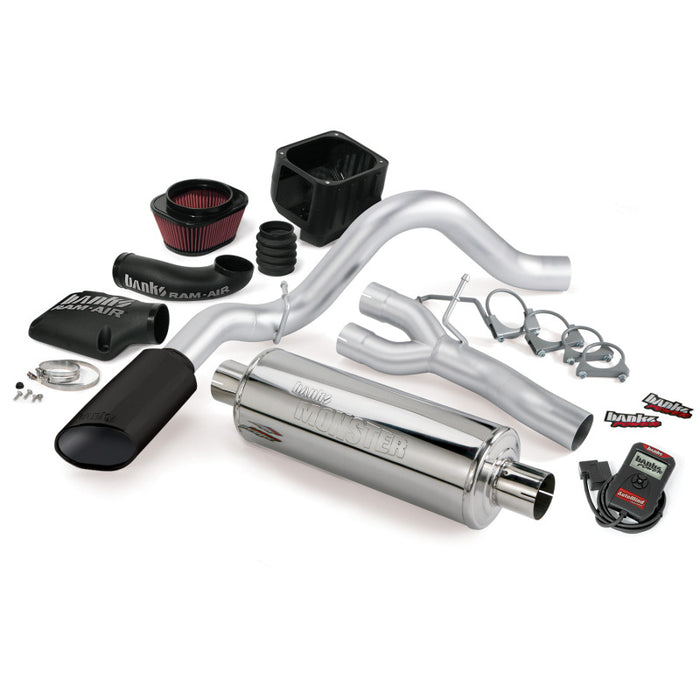 Banks Power 10 Chevy 5.3L CCSB FFV Stinger System SS Single Side-Exit Exhaust w/ Black Tip 48046-B
