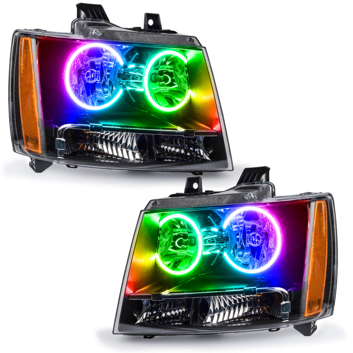 Oracle 07-13 Chevrolet Avalanche Pre-Assembed SMD Headlights ColorSHIFT SEE WARRANTY 7001-330