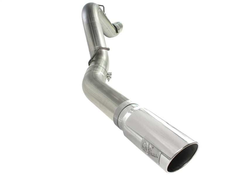 aFe MACHForce XP Exhaust 5in DPF-Back SS 11-13 GM Diesel Trucks V8-6.6L (td) (LML) (Pol Tip) 49-44041-P