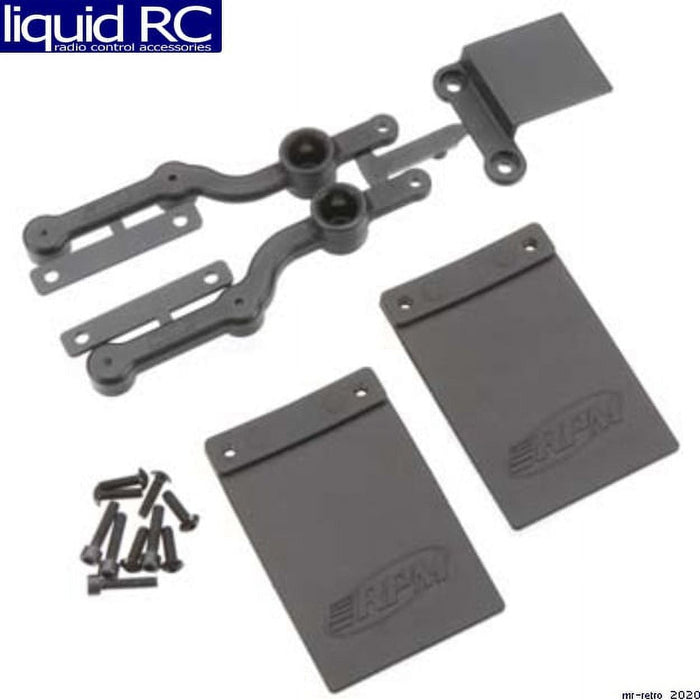 RPM R/C Products 70152 Mud Flap & Number Plate Kit:SC10 2WD R Bumper Only