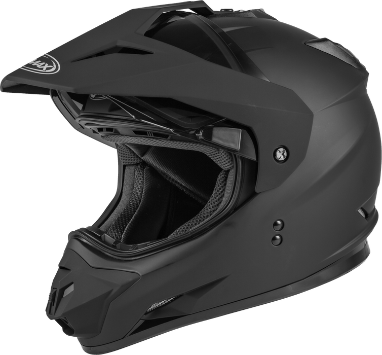 GMAX GM-11 Adult Dual-Sport Helmet for Riding Motorcycles, ATV? UTV? Snowmobiles and More (Matte Black, X-Small)