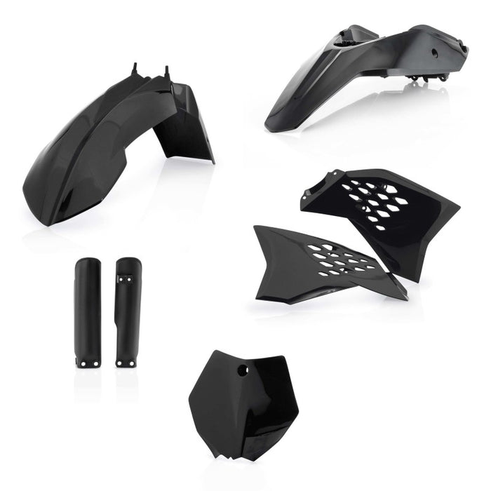 Brand New Acerbis Full Plastic Kit - Black , Color: Black 2253040001,