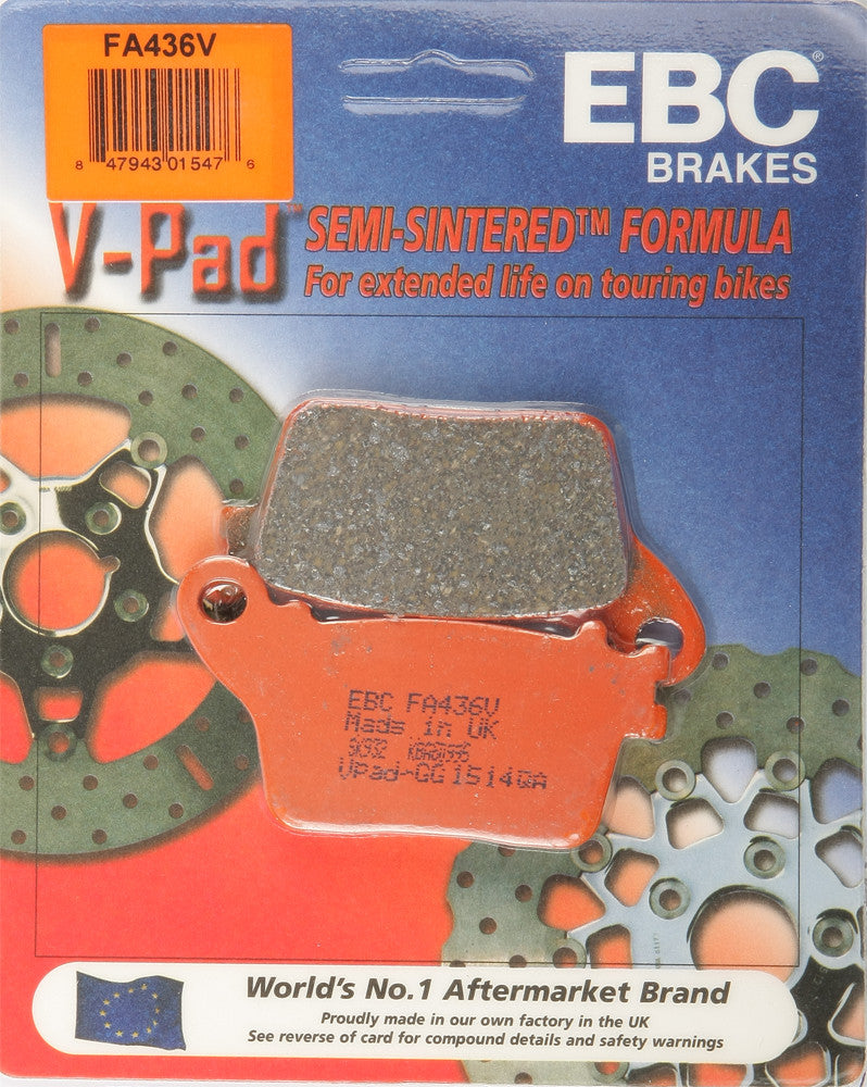 EBC Brakes FA436V Semi Sintered Disc Brake Pad