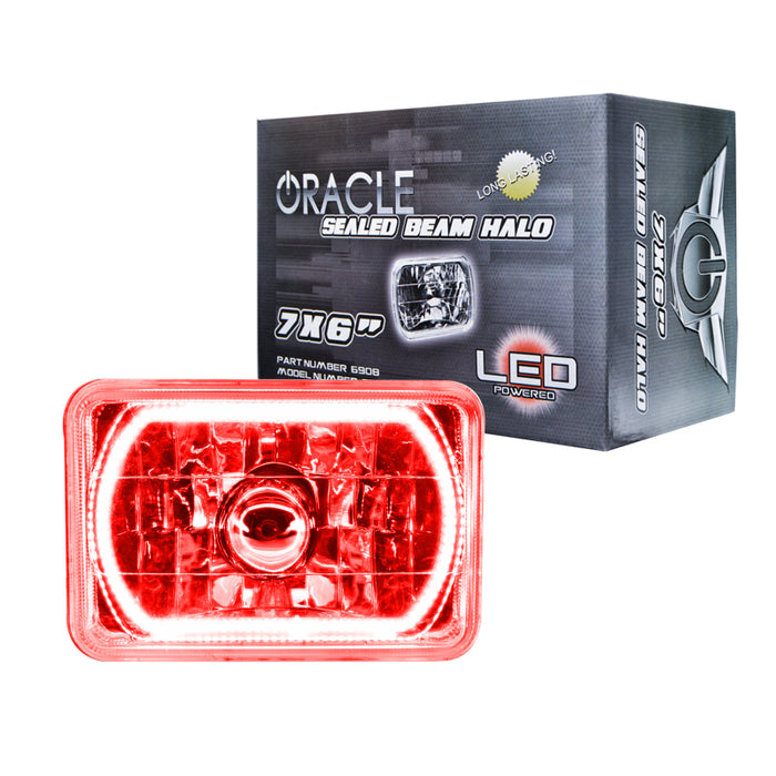 ORACLE Lighting Sealed Beam 7x6 H6054 Headlight with Pre-Installed SMD Halo