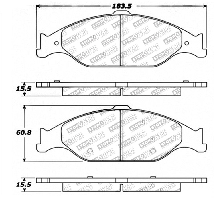 StopTech Street Touring Brake Pads 308.0804