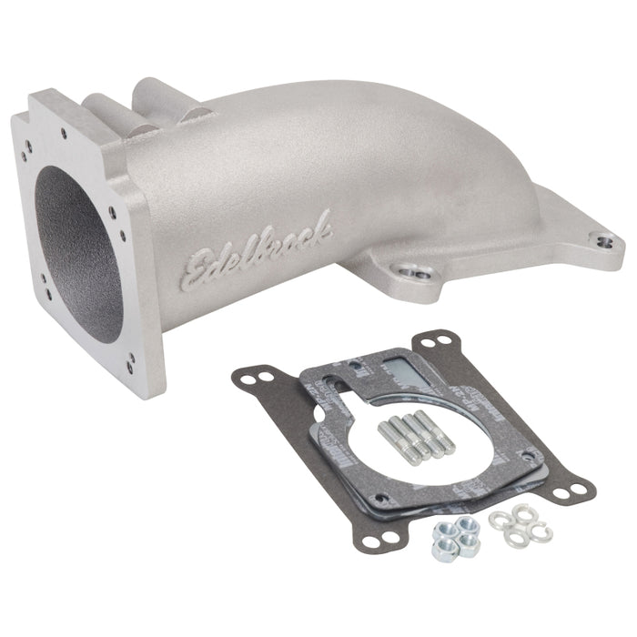 Edelbrock Ultra Low Profile Intake Elbow 90mm Throttle Body to Square-Bore Flange As-Cast Finish 3847