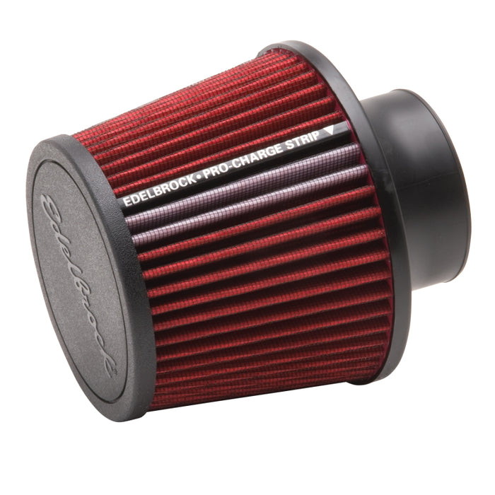 Edelbrock Air Filter Pro-Flo Series Conical 6 5In Tall Red/Black 43651