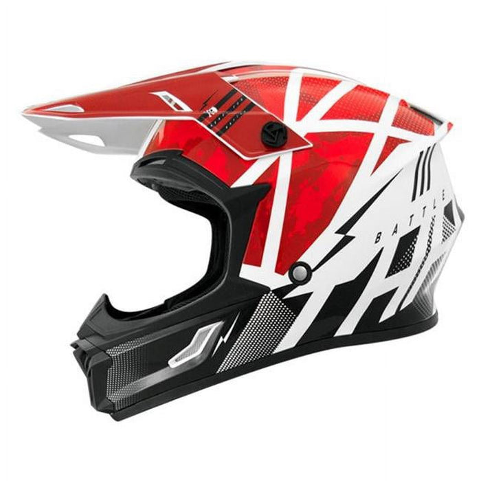THH T-710X Battle MX Offroad Helmet Red/Black XS