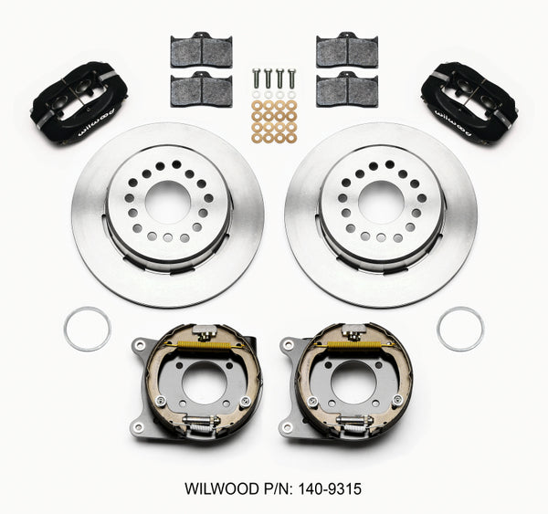 Wilwood Forged Dynalite P/S Park Brake Kit 12 Bolt 2.75in offset Staggered Shock 140-9315