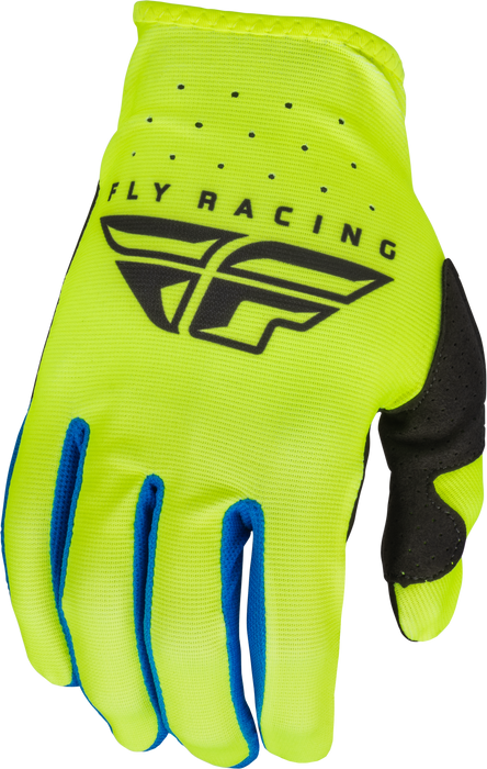 Fly Racing 2023 Adult Lite Gloves (Hi-Vis/Black, X-Small)