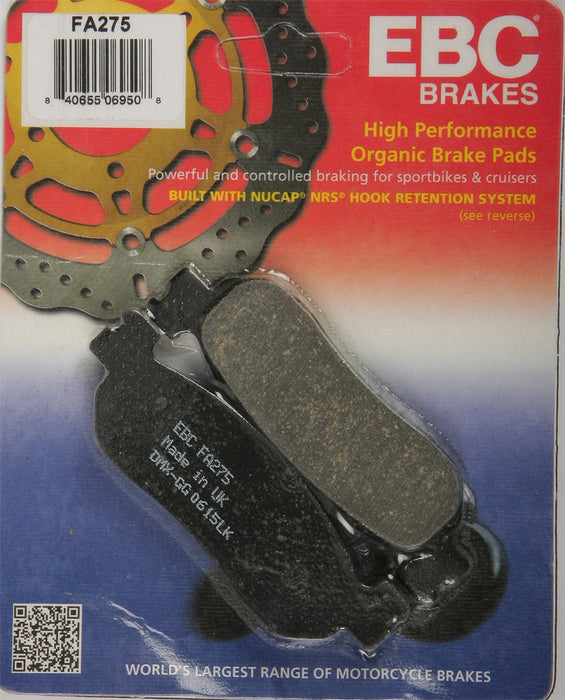 EBC Brakes FA275 Disc Brake Pad Set