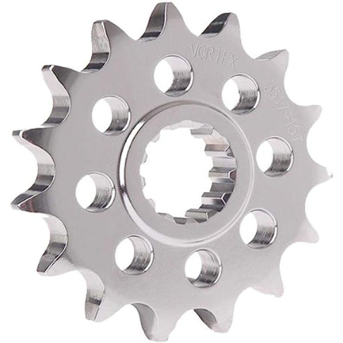 Vortex Racing Steel Front Sprocket 530 16 Tooth- Silver 3523-16