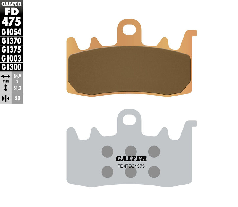 FD475G1375 Galfer Brake Pads Sintered Ceramic Fd475G1375