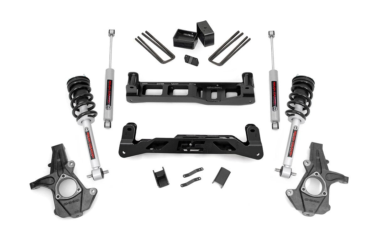 Rough Country 5 Inch Lift Kit Cast Steel N3 Struts Fits Chevy/GMC 1500 (14-17) 24733