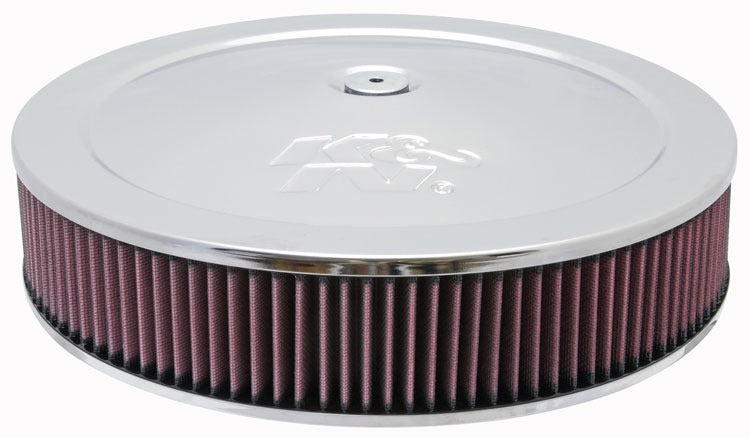 K&N Round Air Filter Assembly 12in ID / 3.063in Height / 5.125in Neck Flange / 7/8in Drop Base 60-1430