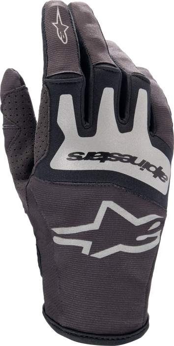 Alpinestars Techstar Gloves (Black Brushed Silver, Large)