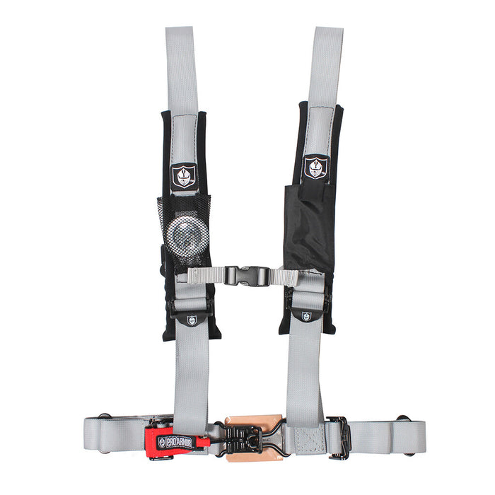 Pro Armor A114220SV Silver 4-Point Harness 2" Straps