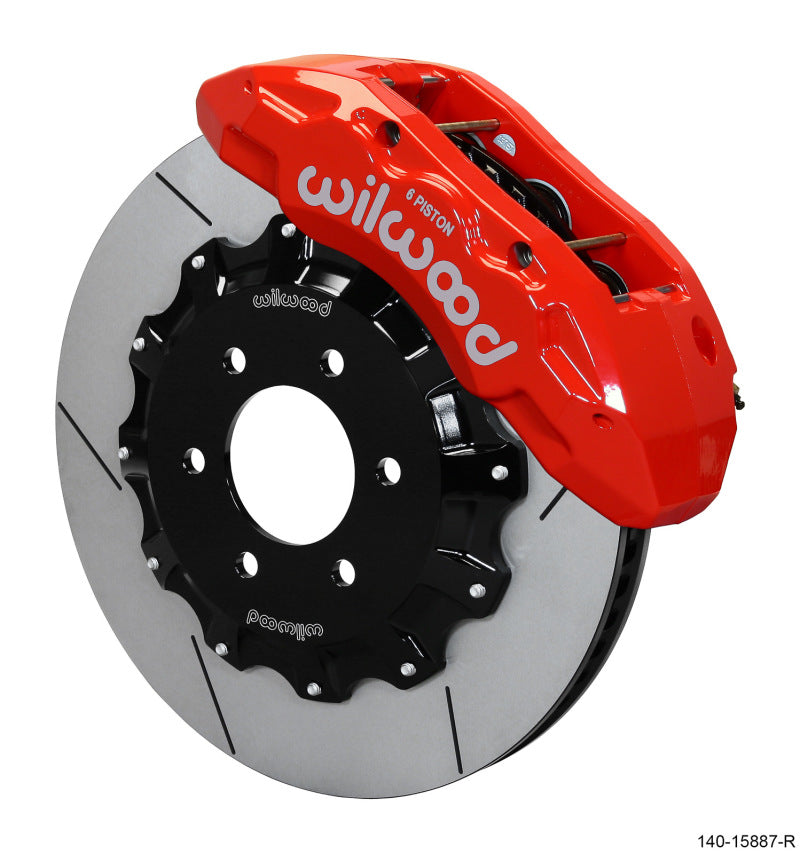 Wilwood TX6R Front Kit 15.50in Rotor w/ Lines Red 17-19 Ford F150 Raptor 140-15887-R