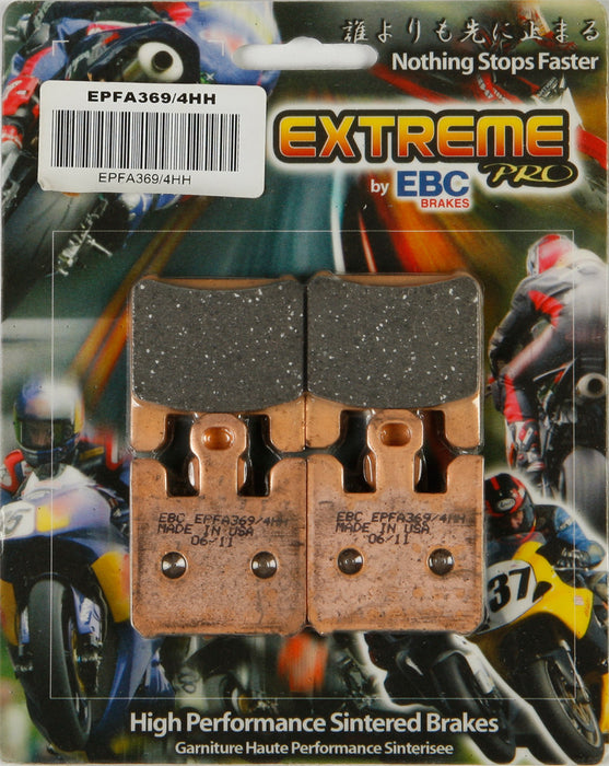 EBC Brakes EPFA369/4HH EPFA Double H Sintered Disc Brake Pad, Black