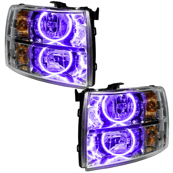 For 2007-2013 Chevrolet Silverado SMD Headlights Round Style Oracle