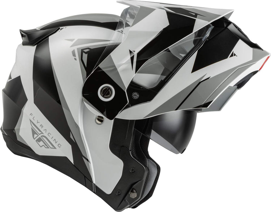 Fly Racing Odyssey Modular Helmet (Black/White/Grey, Small)