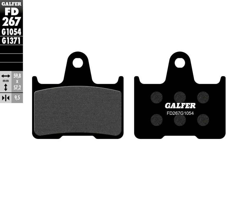 Galfer Semi-Metallic Brake Pads (Rear G1054) Compatible With 04-05 SUZUKI GSXR600