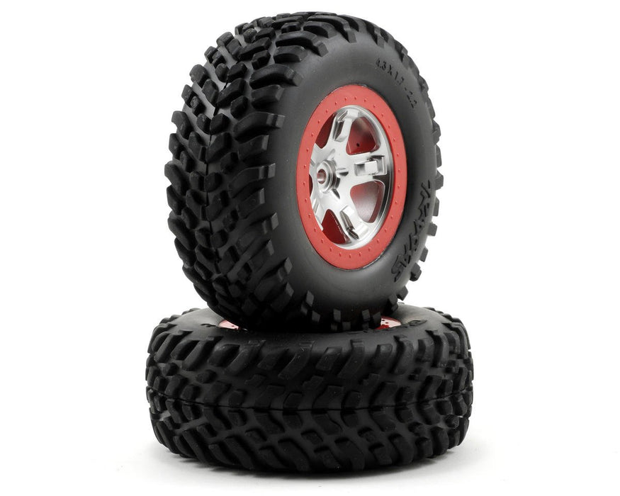 Traxxas 5873A Slash Rear Tires with Wheels Assembled