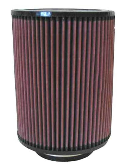 K&N Universal Clamp-On Engine Air Filter: Washable and Reusable: Round Straight; 4 in (102 mm) Flange ID; 9 in (229 mm) Height; 7 in (178 mm) Base; 7 in (178 mm) Top, RD-1460