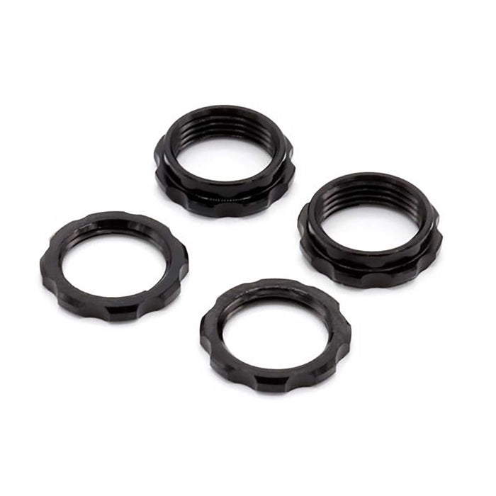 Vanquish Products S8E Machined Spring Collars Black Vpsirc00517 Electric Car/Truck Option Parts VPSIRC00517