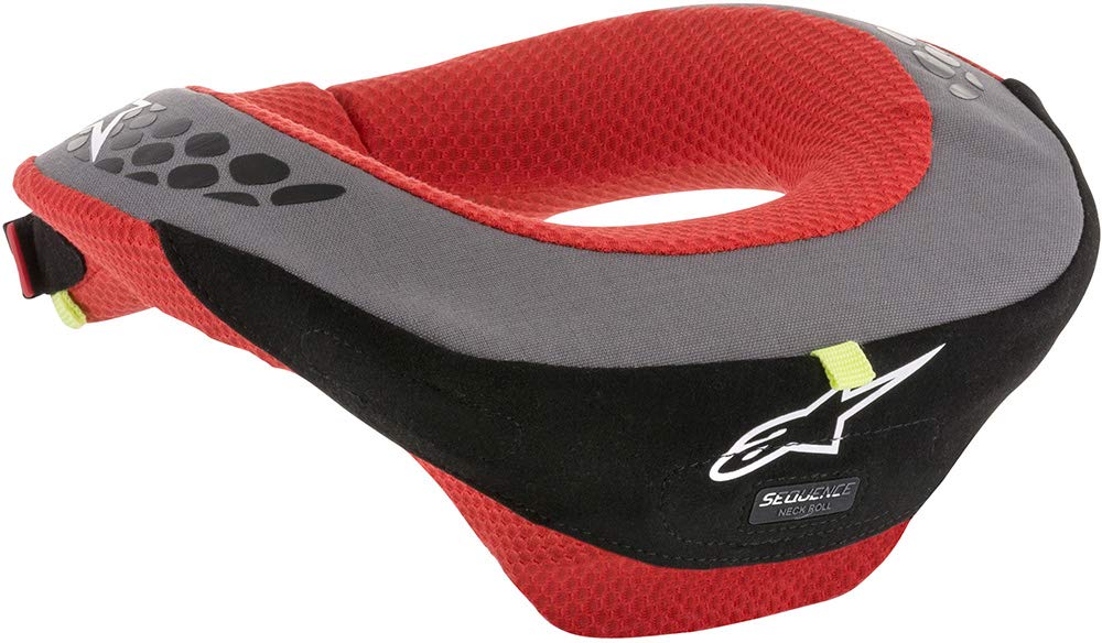 Alpinestars Boy'S Sequence Youth Neck Roll, Black Red, Large/X-Large 6741018-13-L/XL