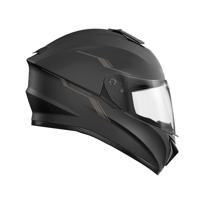 OutForce Smart Helmet Full Face (Matt Black, XX-Large) (OUTFORCE-MBXXL) - SP85