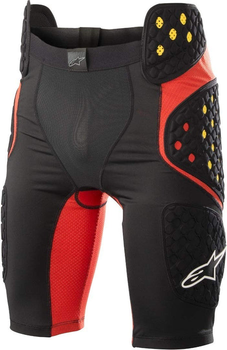 Alpinestars 6507718-13-XL Men's Sequence Pro Motorcycle Bicycle Riding Short, Black/Red, X-Large