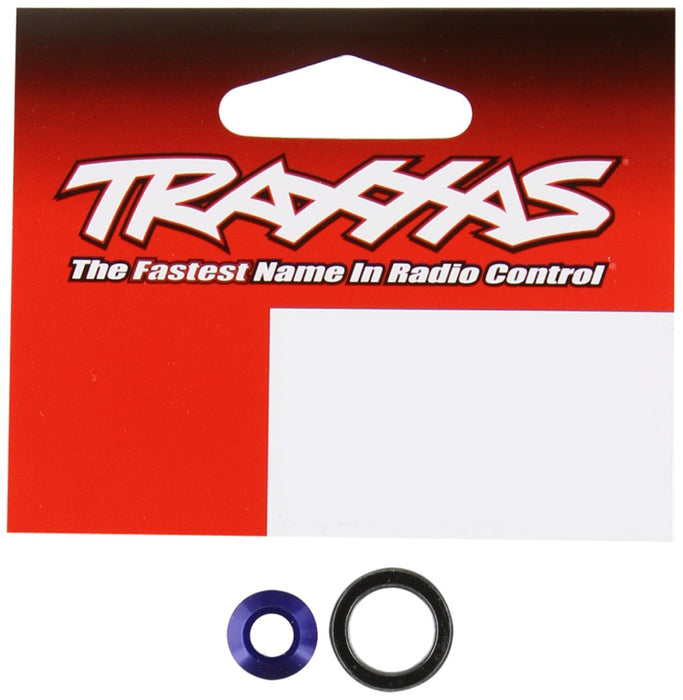 Traxxas 6893X Blue Aluminum Bearing Slash Adapter 4 x 4