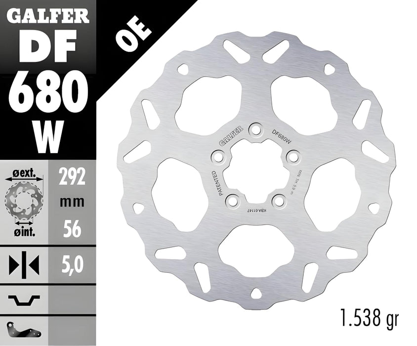 Galfer Brakes Wave Brake Rotor DF680W