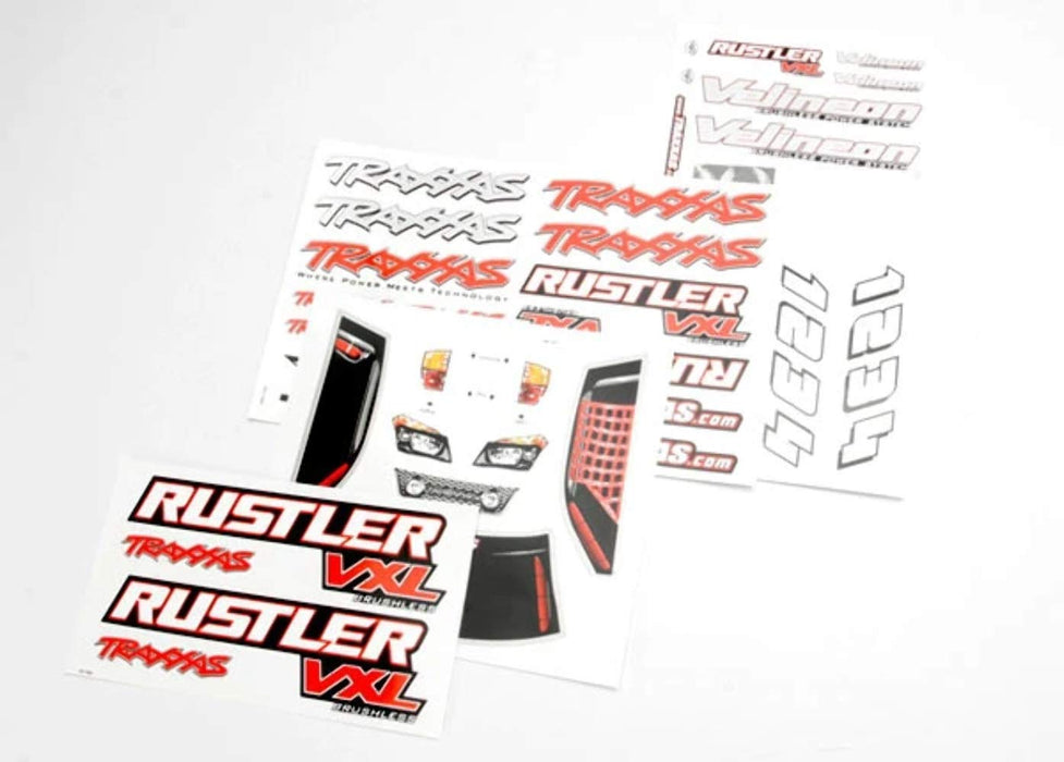 Traxxas 3713R Rustler VXL Decal Sheets