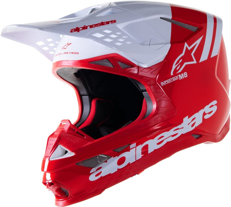 Alpinestars Supertech M8 Radium 2 MX Offroad Helmet Bright Red/White XS