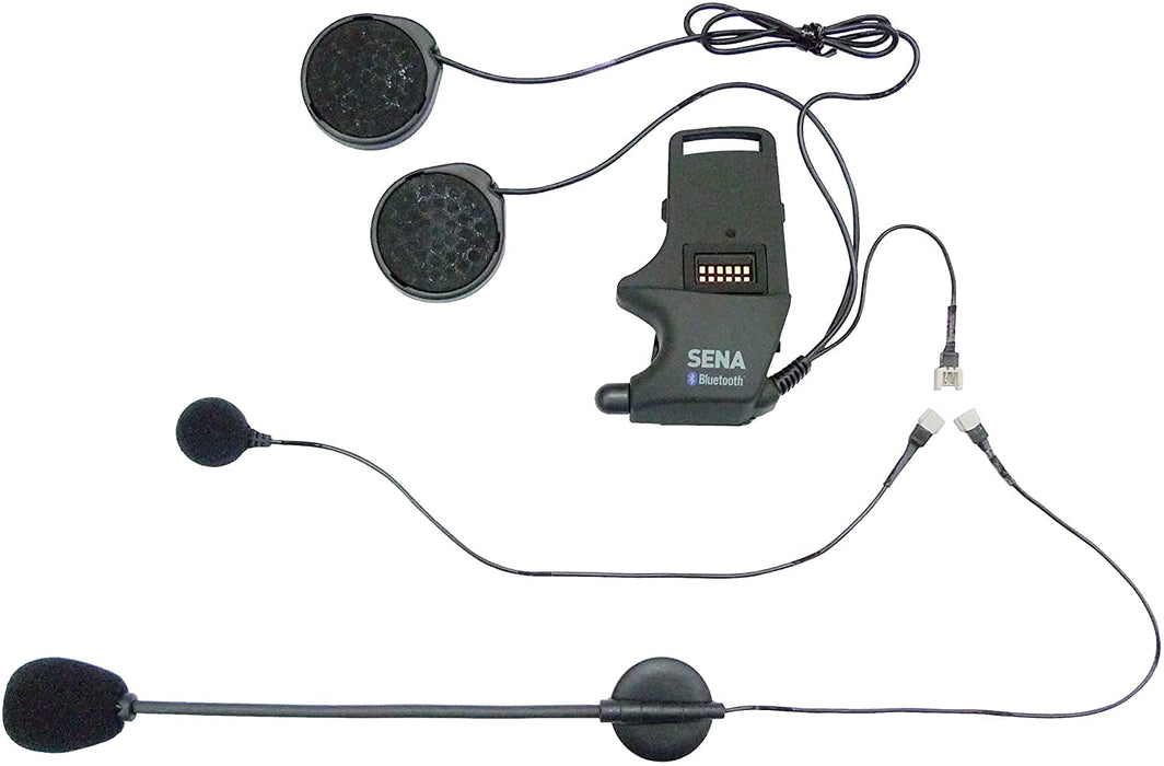 Sena SMH-A0302 Helmet Clamp Kit with Boom and Wired Microphones for SMH10 Bluetooth Headset , Black