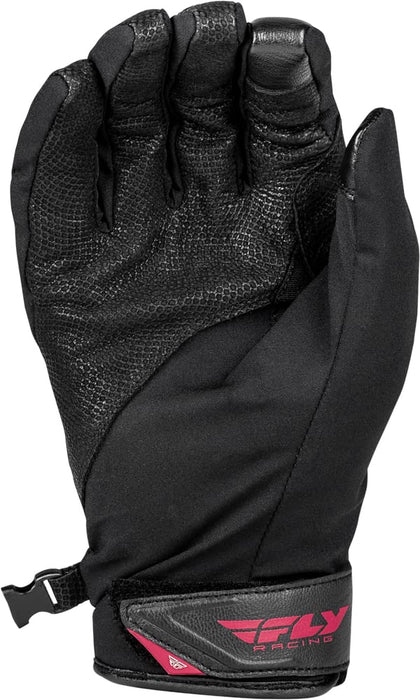 Fly Racing 2023 Snow Title Long Glove (Black/Pink, Small)