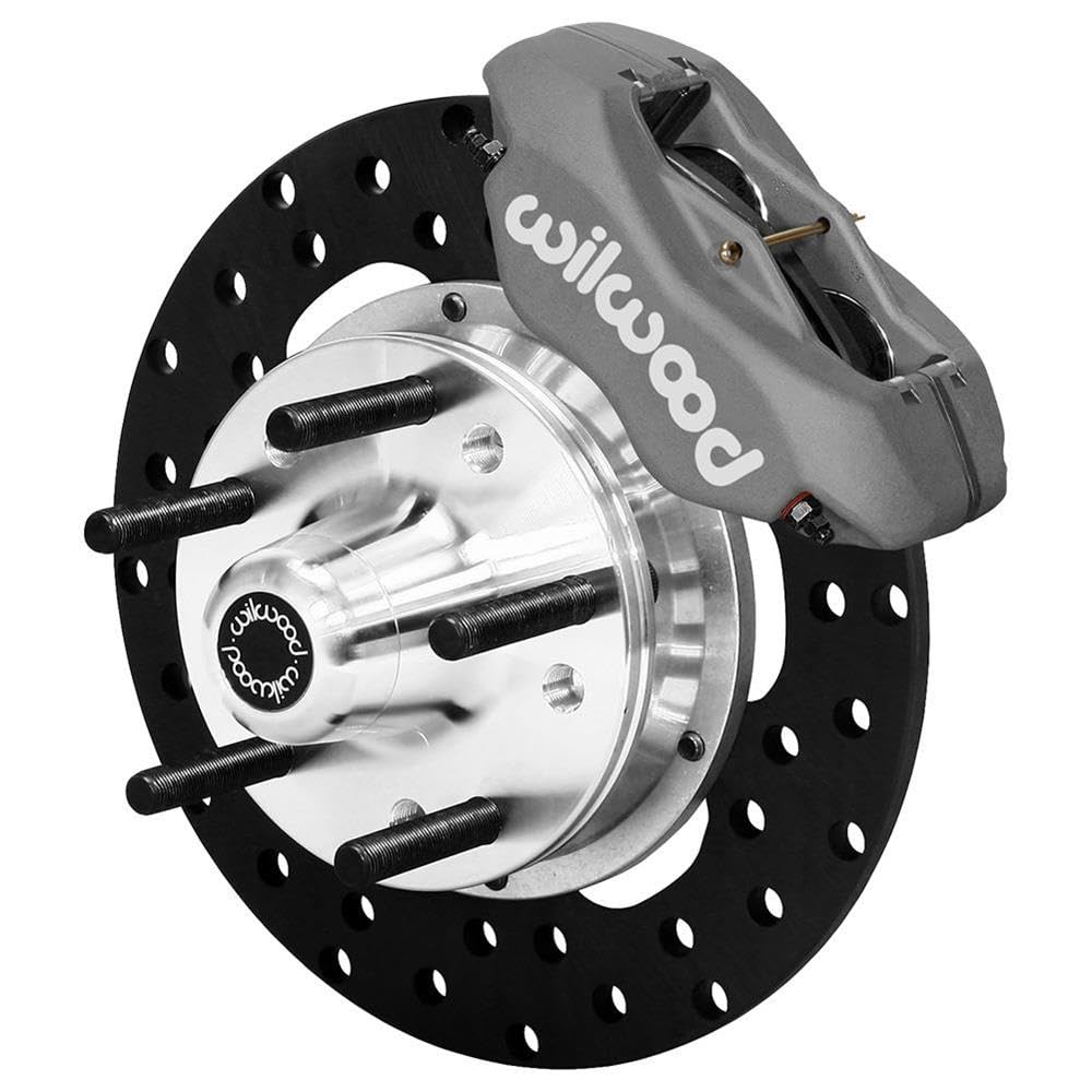 Wilwood Forged Dynalite Front Drag Kit Drilled Rotor 62-72 CDP B & E Body-Drum 140-2711-BD