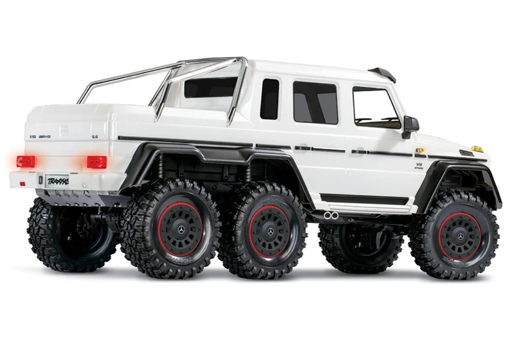 Traxxas 88096-4-WHT Waterproofed All Terrain Mercedes Benz G 63 1/10 Scale and Trail TRX-6 Trail Remote Crawler White