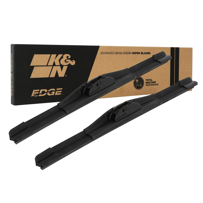 K&N Edge Windshield Wipers: All Weather Performance, Superior Wiper Blades To Windshield Contact, Streak-Free Wipe Technology: 24 Inch + 16 Inch Wiper Blades (Pack Of 2) 92-2416