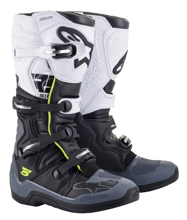 Alpinestars 2015015-102-11 Men's Tech 5 Motocross Boot, Black/Dark Gray/White, 11