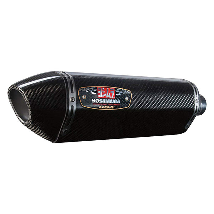 Yoshimura R-77 Slip-On Exhaust (Street/Carbon Fiber with Carbon Fiber End Cap) Compatible with 10-13 Kawasaki Z1000