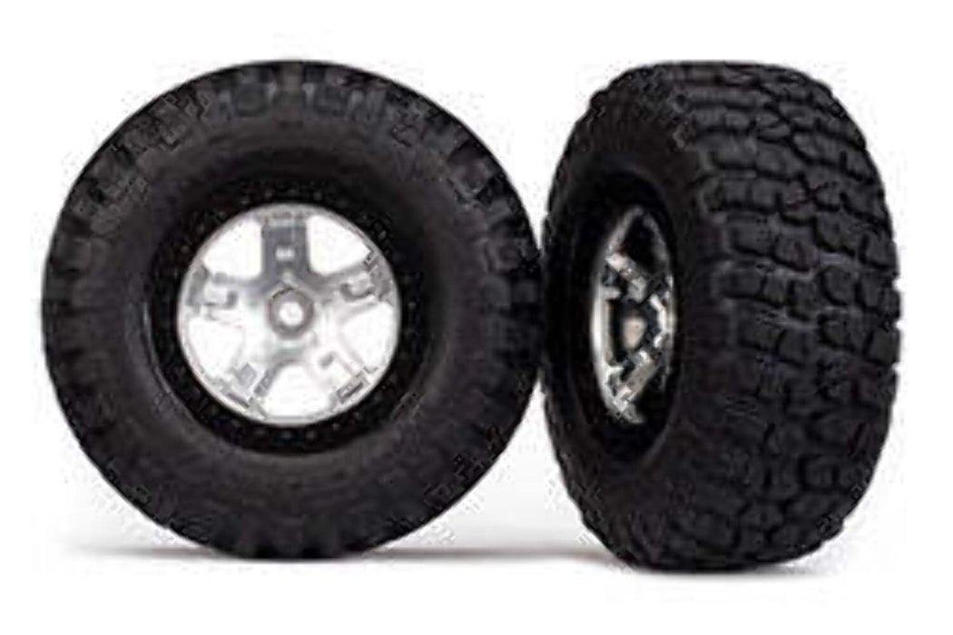 Traxxas 2 Beadlock Front/Rear Assembled Tire/Wheel Black