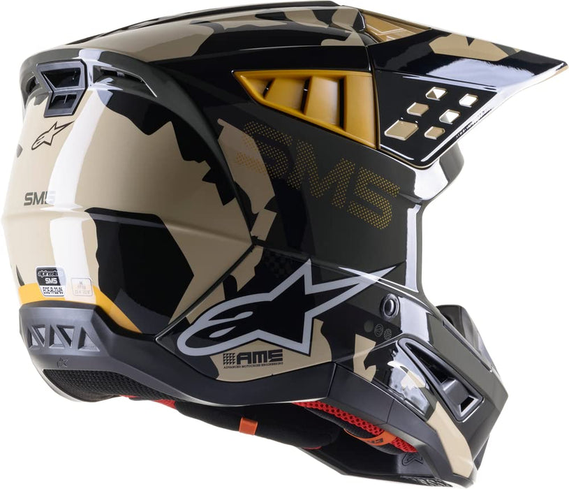 Alpinestars S-M5 Rover Helmet Sand/Tangerine/Camo Xl (8303921-8049-XL)