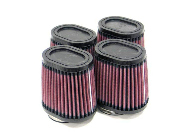 K&N Universal Clamp-On Air Filter: High Performance, Premium, Washable, Replacement Filter: Flange Diameter: 2.125 In, Filter Height: 4 In, Flange Length: 0.625 In, Shape: Oval Straight, Ru-2814 RU-2814