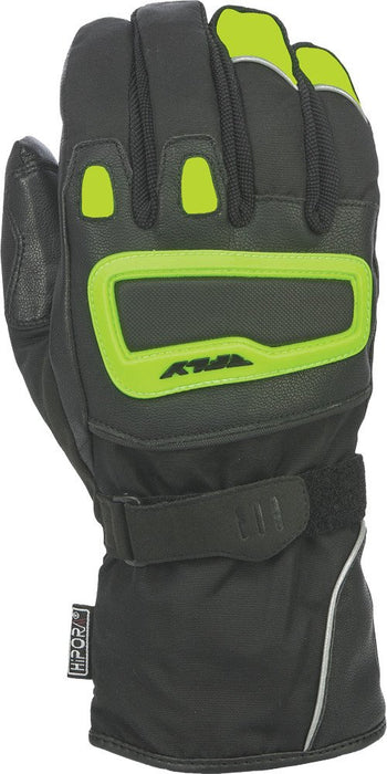 Fly Racing Xplore Gloves, Breathable, Waterproof, Touchscreen-Compatible Motorcycle Gloves (Black/Hi-Vis Md, Medium) #5884 476-2065~3