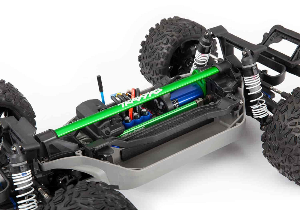 Traxxas 6730G - Chassis Brace Kit Aluminum Heavy Duty Green