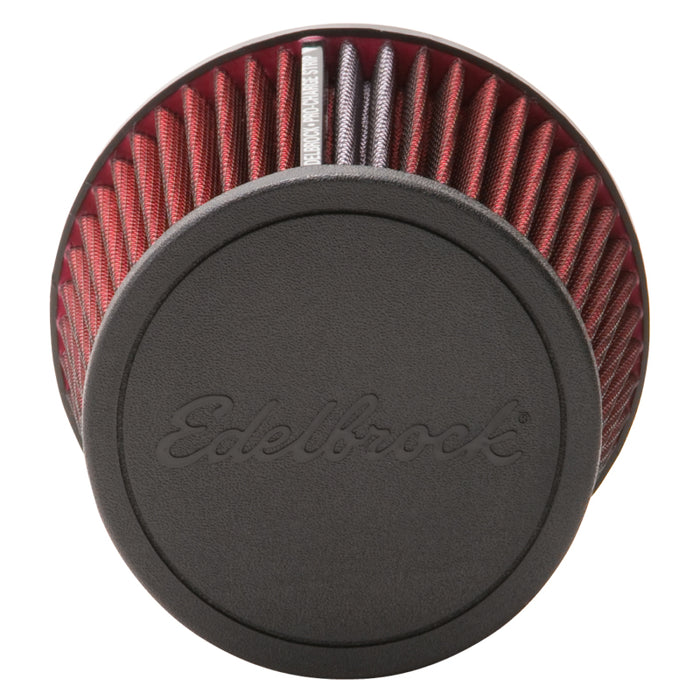 Edelbrock Air Filter Pro-Flo Series Conical 6 5In Tall Red/Black 43651